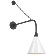 Visual Comfort & Co. Signature Collection TOB 2810MBK/S10-WHT - Academy 20&#34; Anchored Rex Barn Light
