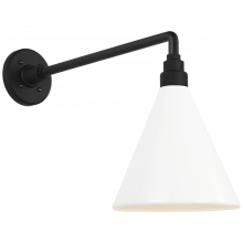 Visual Comfort & Co. Signature Collection TOB 2812MBK/S10-WHT - Academy 17.5&#34; Mack Barn Light