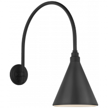 Visual Comfort & Co. Signature Collection TOB 2815MBK/S10-MBK - Academy 19.5&#34; Arched Mack Barn Light