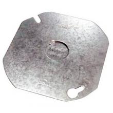 Morris 35824 - 4&#34; Octagon Steel Outlet Box Cover witHKO