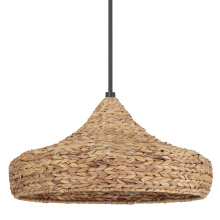 Hunter 49030 - Hunter Cambria Matte Black 3 Light Extra Large Pendant Ceiling Light Fixture
