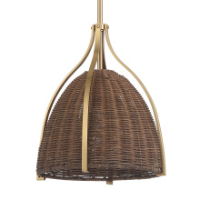 Hunter 48120 - Hunter Arcelia Alturas Gold 1 Light Medium Pendant Ceiling Light Fixture