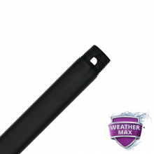 Hunter 99742 - Hunter Matte Black All-Weather 48&#34; Downrod