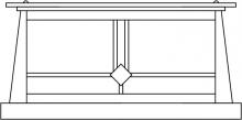 Arroyo Craftsman ABC-15RM-S - 15&#34; Aberdeen column mount