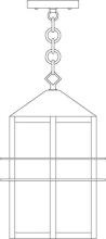Arroyo Craftsman BEH-7TN-AC - 7&#34; bexley pendant