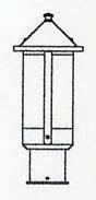 Arroyo Craftsman BP-6LWO-RC - 6&#34; berkeley long body post mount