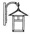 Arroyo Craftsman EB-7TWO-VP - 7&#34; evergreen wall mount with t-bar overlay
