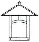 Arroyo Craftsman EW-16TCS-BK - 16&#34; evergreen flush wall mount with t-bar overlay