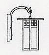Arroyo Craftsman GB-6LGW-MB - 6&#34; glasgow long body wall mount