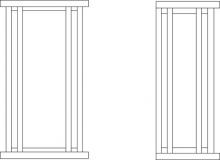 Arroyo Craftsman GLS-6CS-RB - 6&#34; glencoe flush wall mount