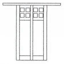 Arroyo Craftsman GW-18F-BZ - 18&#34; glasgow flush wall mount