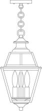 Arroyo Craftsman INH-8GRCLR-BZ - 8&#34; inverness pendant with glass roof