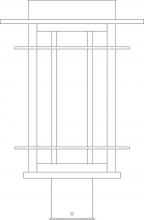 Arroyo Craftsman OPP-11GW-BZ - 11&#34; oak park post mount
