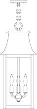 Arroyo Craftsman ORH-10RM-BZ - 10&#34; orpington pendant
