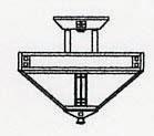 Arroyo Craftsman PIH-12AM-MB - 12&#34; prairie inverted ceiling mount