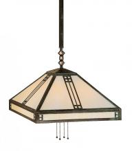 Arroyo Craftsman PSH-18RM-S - 18&#34; prairie stem hung pendant