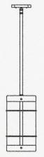 Arroyo Craftsman VSH-11NRWO-RC - 11&#34; valencia stem mount pendant - no roof
