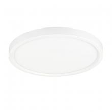 Jesco CM408RA-07R-120V-SW5-WH - JESCO Flush Mount LED 7&#34; Round Slim Trim 15W 5CCT 90CRI WH