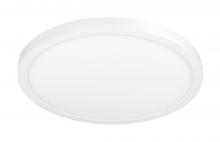 Jesco CM409RA-15R-120V-SW3-WH - JESCO Flush Mount LED 15&#34; Round Alum Slim Trim 30W 3CCT 90CRI WH