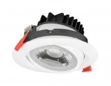 Jesco RLF-2708-SW5-WH - JESCO Downlight LED 2&#34; Miniature Trimmed Recessed Downlight with Gimbal Trim White