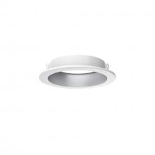 Dals DRR4-TRIM-SBA - 4&#34; clip on trip with white outer trim and Sandblasted aluminum interior
