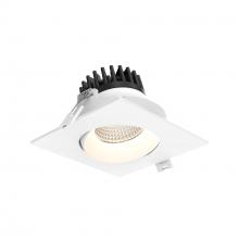 Dals GBR35SQ-CC-V-WH - 3.5&#34; Gimbal recessed Square 5CCT - universal 120V-347V, 0-10V dimming