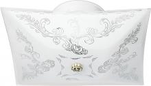Nuvo 60/6032 - 2 Light - 12&#34; - Ceiling Fixture - Square Floral; Color retail packaging