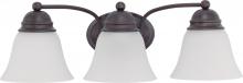 Nuvo 60/6087 - Empire - 3 Light 21&#34; Vanity with Frosted White Glass; Color retail packaging