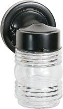 Nuvo 60/6111 - 1 Light - 6&#34; - Porch; Wall - Mason Jar w/Clear Glass; Color retail packaging