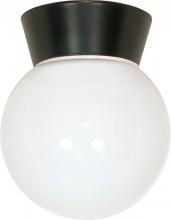 Nuvo SF77/153 - 1 Light - 8&#34; Utility Ceiling with White Glass - Bronzotic Finish