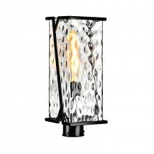 ELK Home 1252-MB-CW - Waterfall 18&#39;&#39; High 1-Light Outdoor Post Light - Matte Black