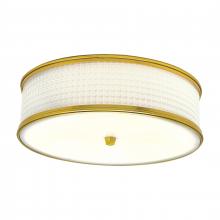 ELK Home 5665-SB-WG - Prism 16.75&#39;&#39; Wide 3-Light Flush Mount - Satin Brass