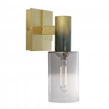 ELK Home 8173-SBBK-CLGR - Empire 10.25&#39;&#39; High 1-Light Sconce - Satin Brass/Black
