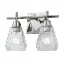 ELK Home 8282-PN-CL - Arctic 12.4&#39;&#39; Wide 2-Light Vanity Light - Polished Nickel