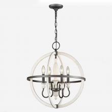 ELK Home 90203/4 - Brownell 20&#39;&#39; Wide 4-Light Chandelier - Anvil Iron