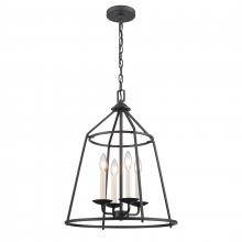 ELK Home 90250/4 - Ellisville 17.25&#39;&#39; Wide 4-Light Chandelier - Matte Black