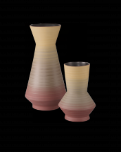 Currey 1200-0880 - Happy 80&#39;s Red & Yellow Vase Set of 2