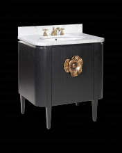 Currey 3800-0003 - Briallen 30&#34; Black Vanity with Oval Undermount Sink