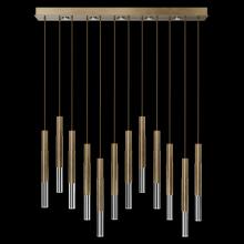 Fine Art Handcrafted Lighting 100019-310 - Antonia 61&#34;W Rectangular Pendant
