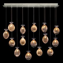 Fine Art Handcrafted Lighting 100023-14ST - Essence 49&#34;W Rectangular Pendant