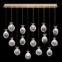 Fine Art Handcrafted Lighting 100023-23ST - Essence 49&#34;W Rectangular Pendant