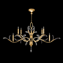 Fine Art Handcrafted Lighting 700840-SF3 - Beveled Arcs 74&#34;W Oblong Chandelier