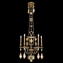 Fine Art Handcrafted Lighting 719540-1ST - Encased Gems 27&#34;W Round Chandelier