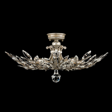 Fine Art Handcrafted Lighting 753440ST - Crystal Laurel 28&#34;W Round Semi-Flush Mount