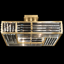 Fine Art Handcrafted Lighting 811640-2ST - Crystal Enchantment 25&#34;W Square Semi-Flush Mount