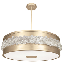 Fine Art Handcrafted Lighting 876340-1ST - Arctic Halo 32&#34;W Round Pendant