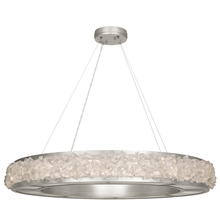 Fine Art Handcrafted Lighting 878040ST - Arctic Halo 38&#34;W Round Pendant