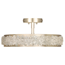 Fine Art Handcrafted Lighting 879940-1ST - Arctic Halo 23&#34;W Round Semi-Flush Mount