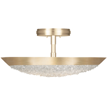 Fine Art Handcrafted Lighting 880040-1ST - Arctic Halo 20&#34;W Round Semi-Flush Mount