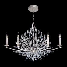 Fine Art Handcrafted Lighting 883240ST - Lily Buds 48&#34;W Oblong Chandelier
